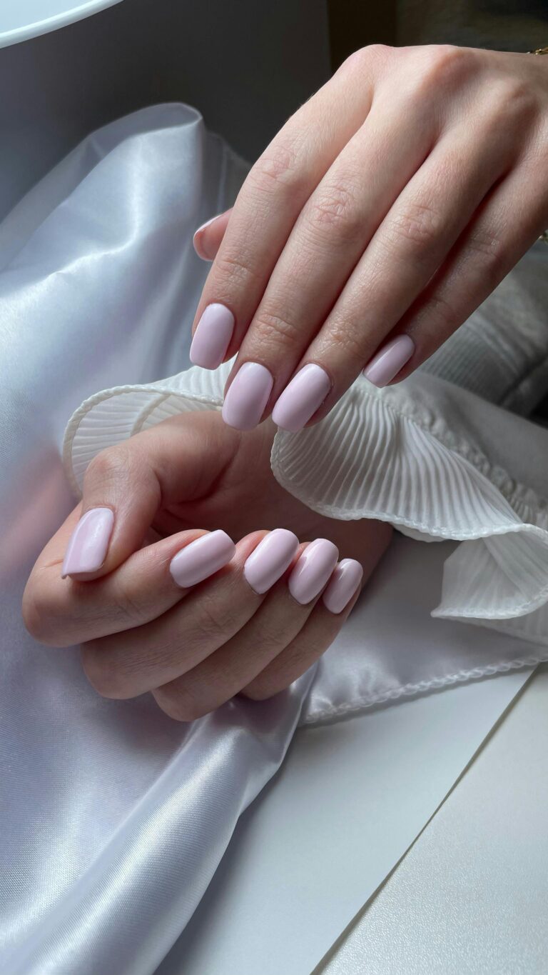 elegant pink white nail art